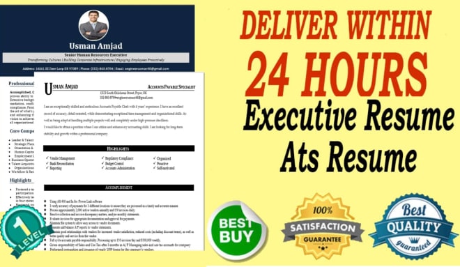 I will offer professional CV, cover letter and ats resume writing