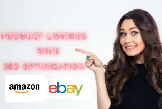 I will optimize amazon product listings SEO optimized description