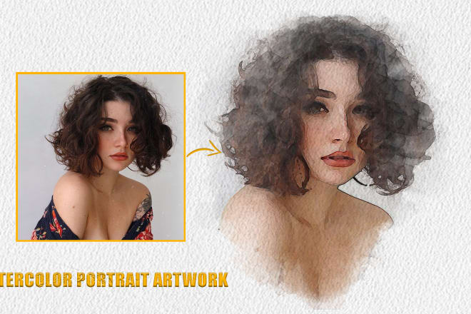 I will paint a realistic watercolor digital portrait art of you