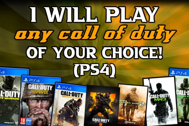 I will play call of duty with you