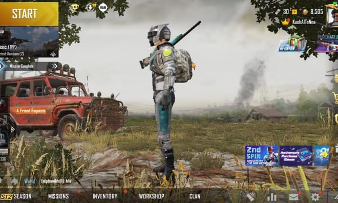 I will play pubg mobile game