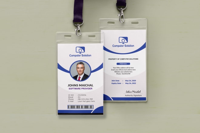 I will professionally create your id card within 24h