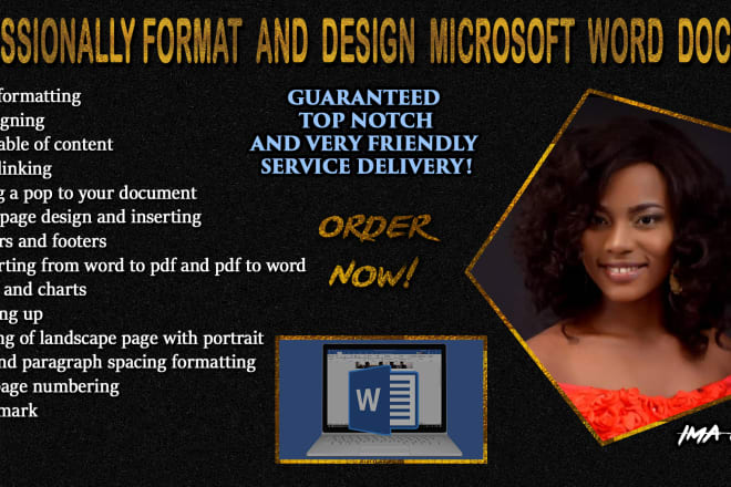 I will professionally format and design microsoft word document