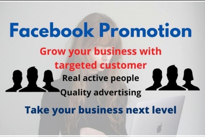 I will promote your small business product or service on facebook