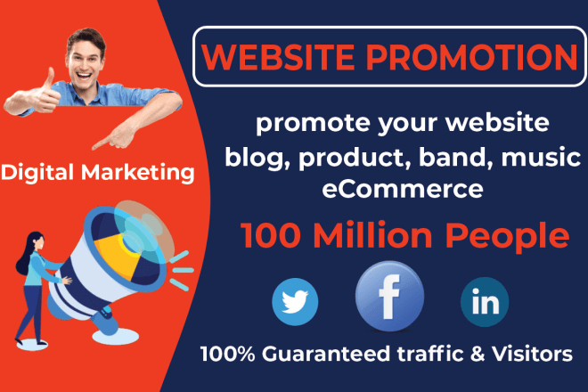 I will promote your website, blog, ecommerce, cbd, music to get real web traffic