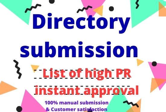 I will provide 130 directory submission instant approval for increase web traffic