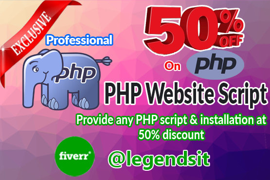 I will provide and install any php script
