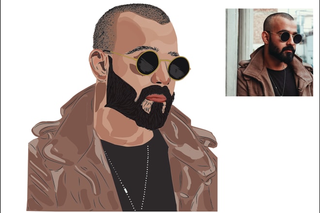 I will provide best artistic vector portrait