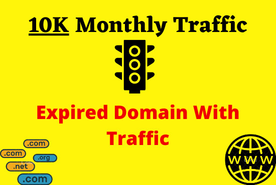 I will provide expired domain with 10k organic traffic