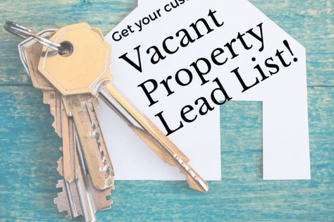 I will provide vacant property lead lists for real estate investors