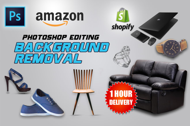 I will remove background of your image and design product for your online store