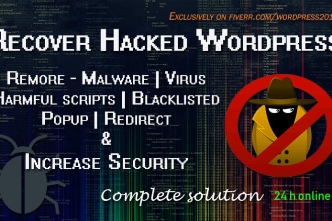 I will remove malware wordpress virus