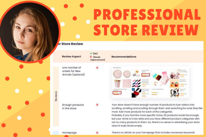 I will review your online store to boost your sales and improve the conversion rate