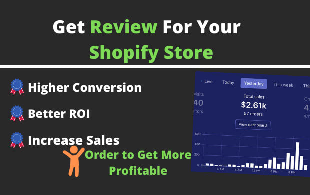 I will review your shopify strore and improve conversion rate