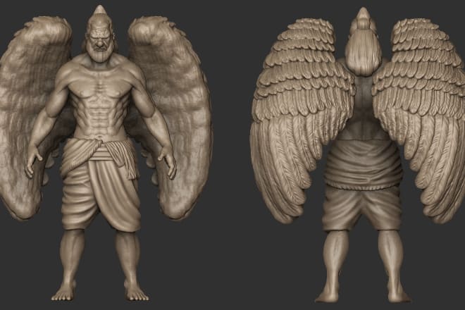 I will sculpt 3d model in zbrush for 3d printing