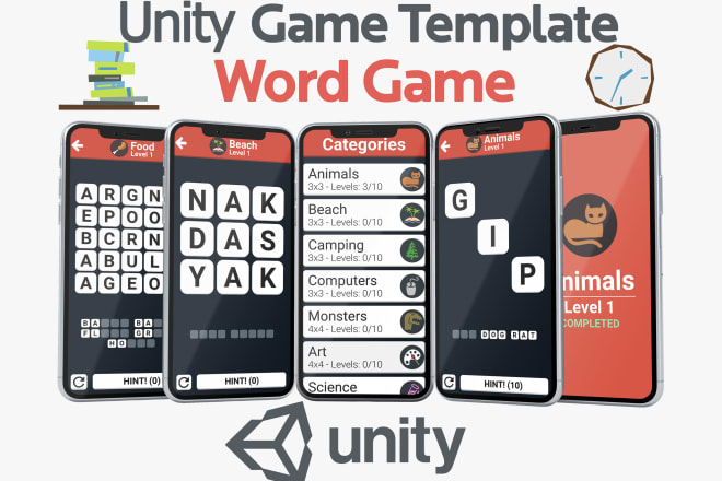 I will sell exclusive unity 2d game source code word game