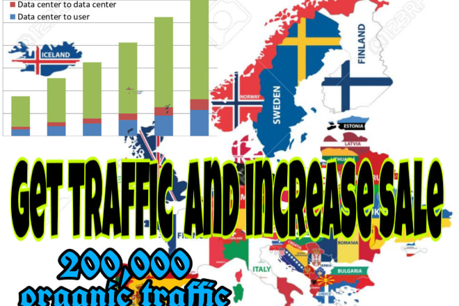 I will send 200,000 organic world wide traffic website