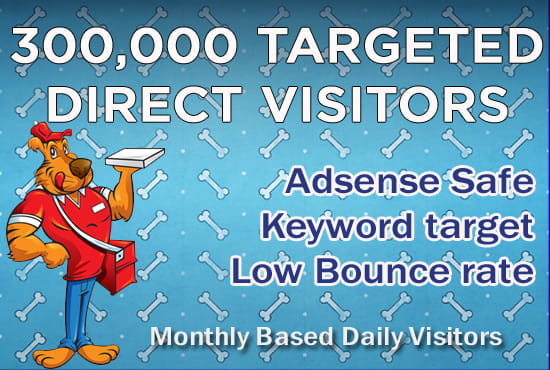I will send 300,000 USA traffic, website visitors, from search engines