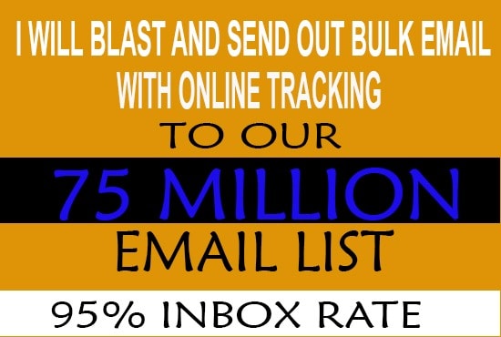 I will send 75 million bulk email, with campaign id to track online