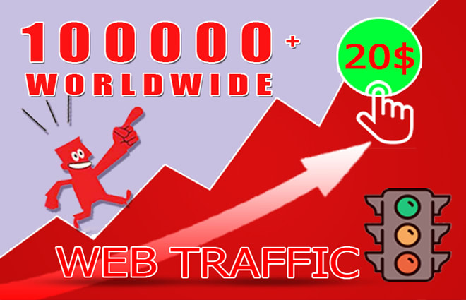 I will send real 100,000 web traffic to your website