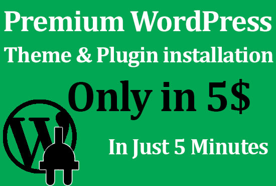 I will send you wordpress premium plugin theme and installation