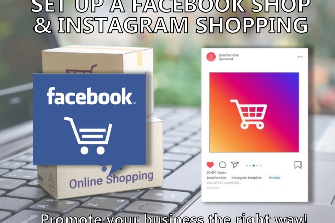 I will set up facebook shop, instagram shopping, and sync with your website