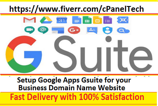 I will set up google apps gsuite gsuite for your business or domain