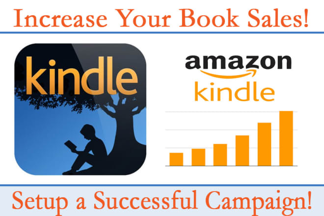 I will setup a successful amazon kindle ad for your book