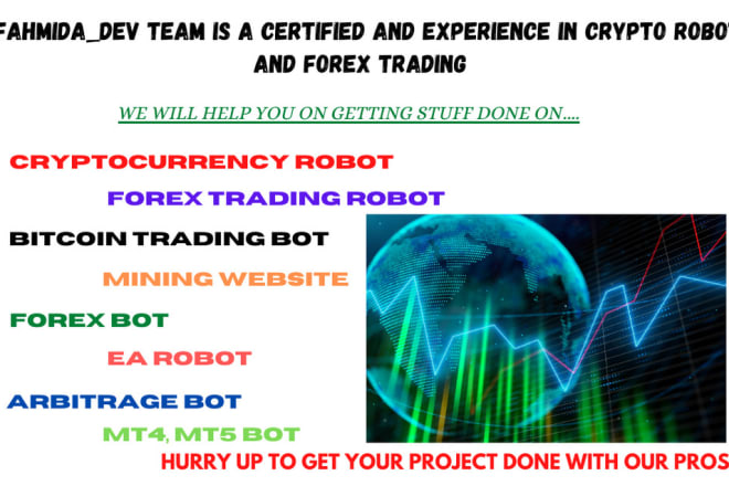 I will setup your rugged crypto bot,forex trading bot and mining platform