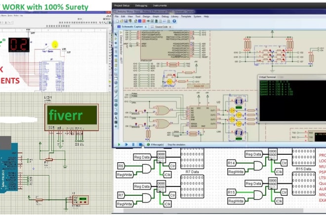 I will solve any task related electrical software logisim,multisim,proteas, labview