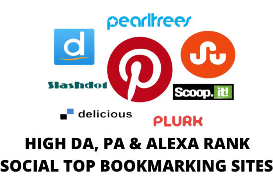 I will submit your URL to 50 bookmarks, social high da, pa sites