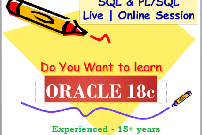 I will teach you oracle sql and plsql as an online tutor
