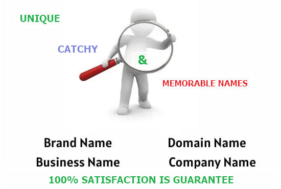 I will think of 5 original name ideas that fit your business, brand or service