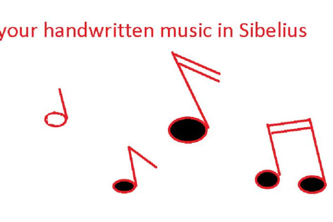 I will transcribe music score into sibelius or other software