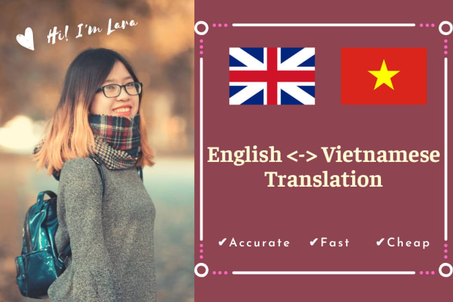 I will translate any digital content from english to vietnamese