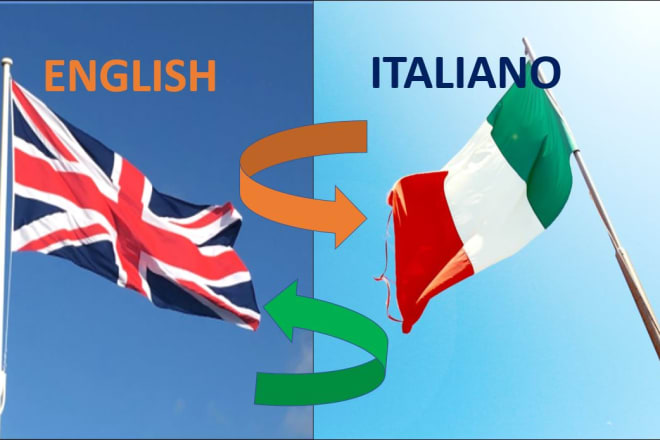 I will translate english to italian or italian to english