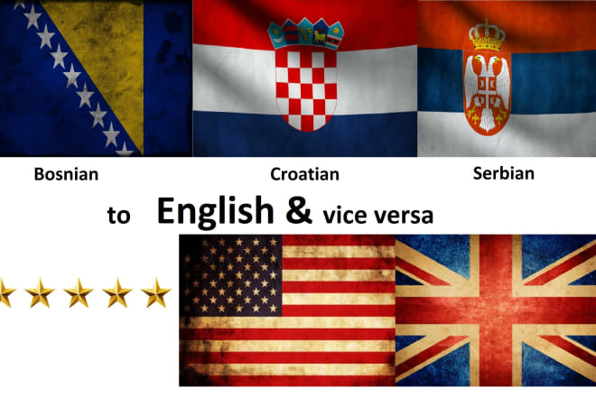 I will translate from english to bosnian, croatian or serbian