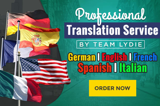 I will translate into german english french spanish