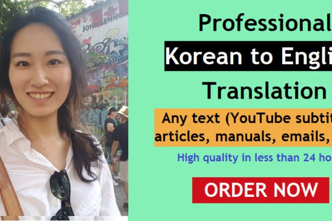 I will translate korean to english