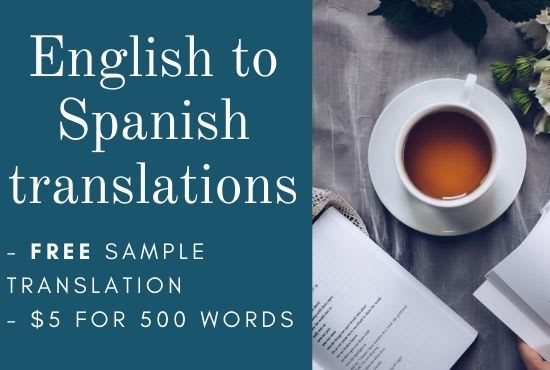 I will translate your text from english to spanish, free sample