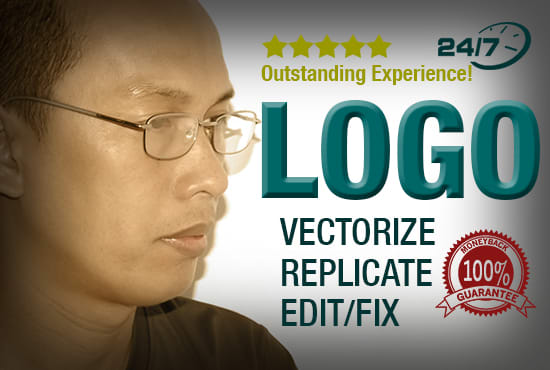 I will vector trace digitize enhance edit modify your logo