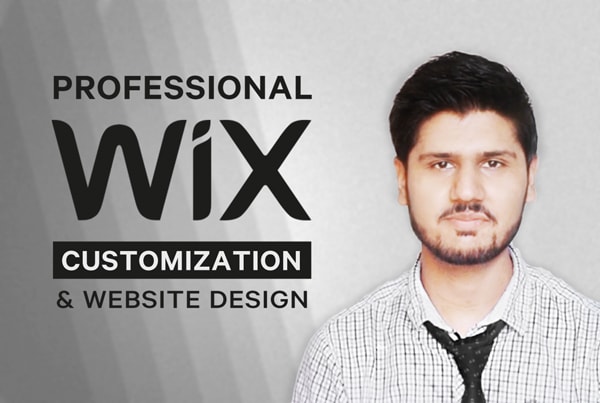 I will wix website design, wix website builder wix corvid wix store from scratch