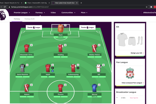 I will write a fantasy premier league article