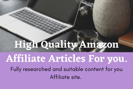 I will write amazon affiliate articles and buying guides for you