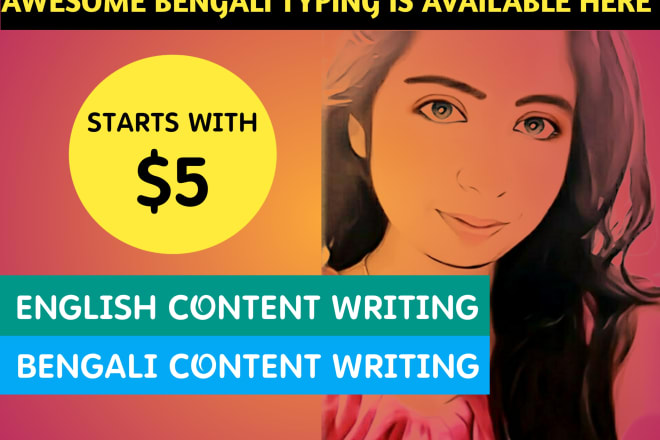 I will write seo friendly english and bengali content