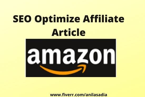 I will write SEO optimize amazon affiliate article and buying guides
