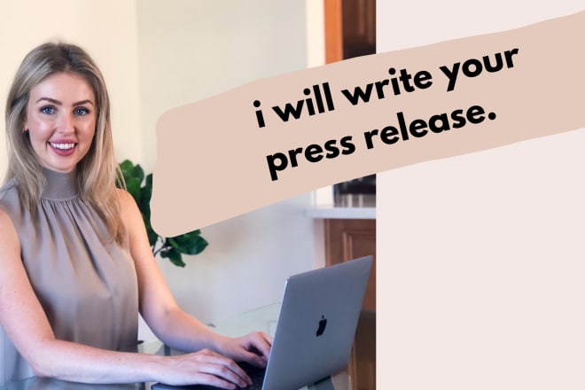 I will write your press release