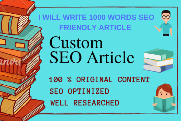 I will writer SEO friendly unique article for your blog or website