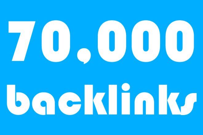 I will 50k 60k 70k backlinks, best for tier2