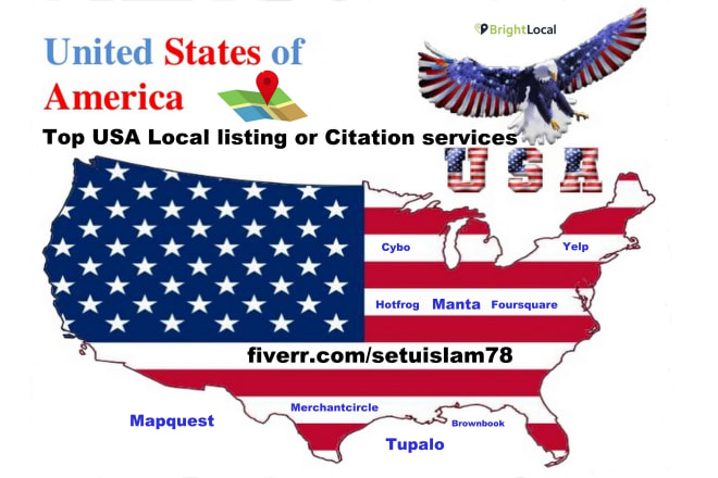 I will add 50 citation or local listing for USA business